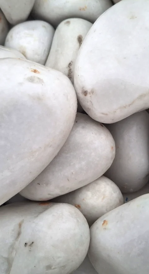 Pure White Landscaping Stone 2.5 - 4.0